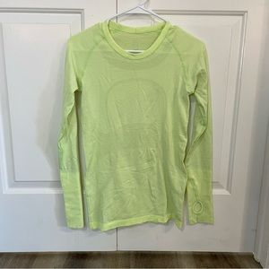 Lululemon Lime Green Long Sleeve Shirt Size 6